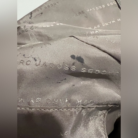 Auth MARC BY MARC JACOBS Classic Q Fran - Gray Leather Tote Bag USED - Picture 10 of 16